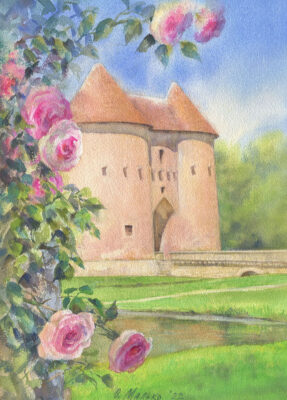 The Roses of the Ainay-le-Vieil Castle